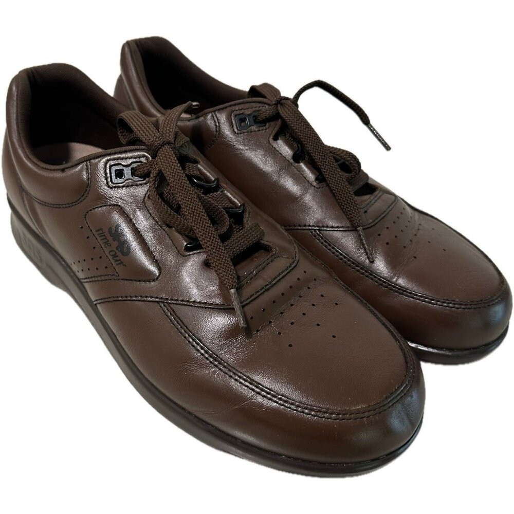 Sas Men’s Time Out Lace Up Comfort Walking Shoe Sneakers Walnut Brown 9.5 M
